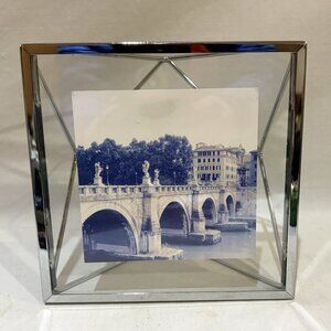 Umbra Silvertone Frame 6"x 6" by Sung Wook Park Holds 4"x4" Photo